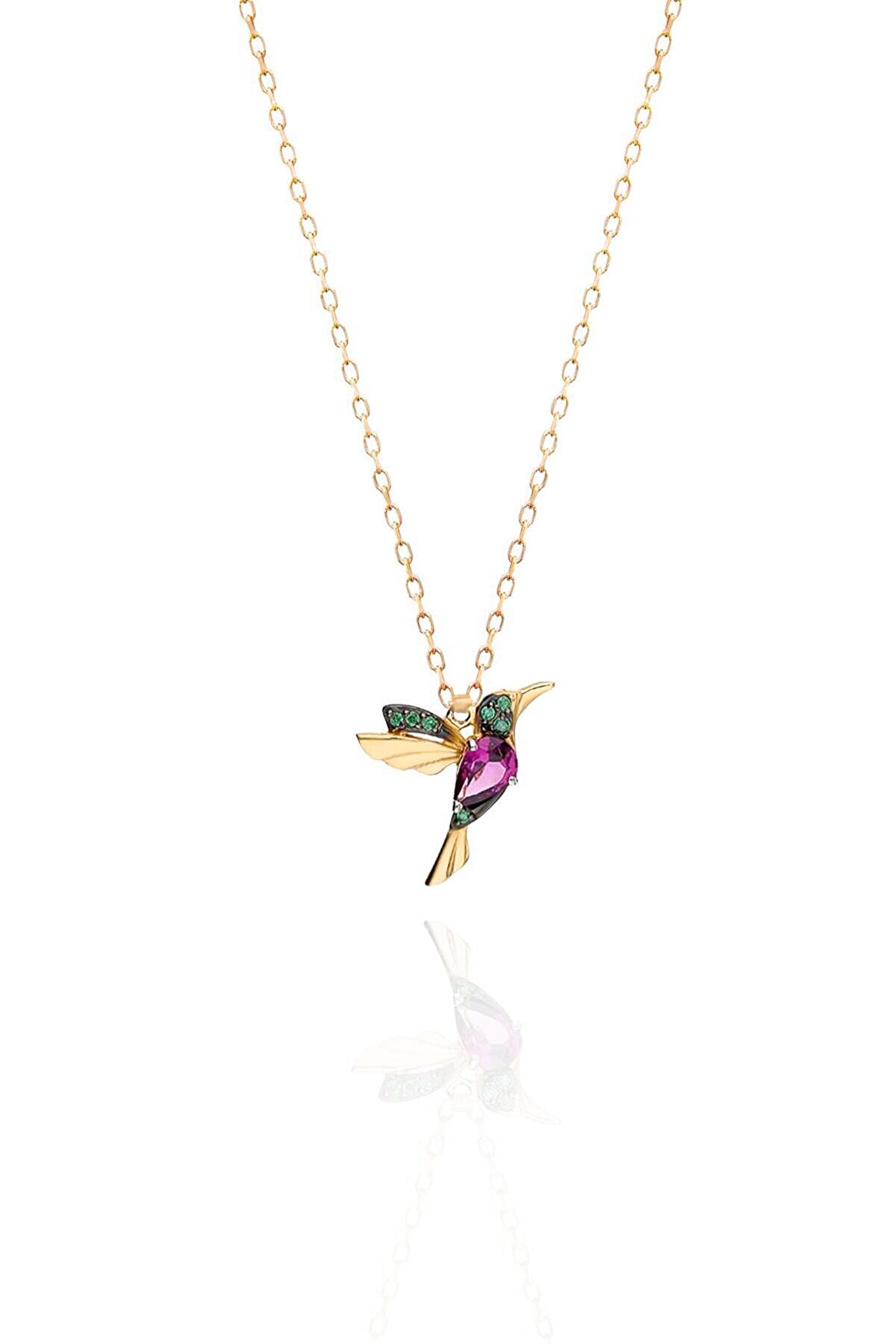 KOLIBRI KETTE 14k Echtgold