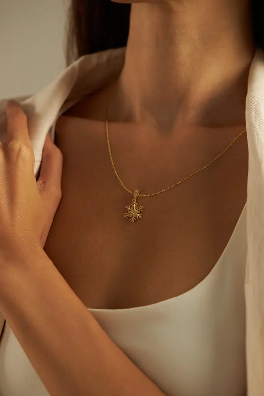 SNOW CRYSTAL GOLD KETTE