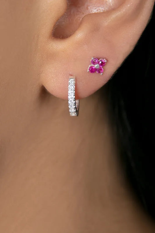 MINIMAL FLOWER OHRSTECKER