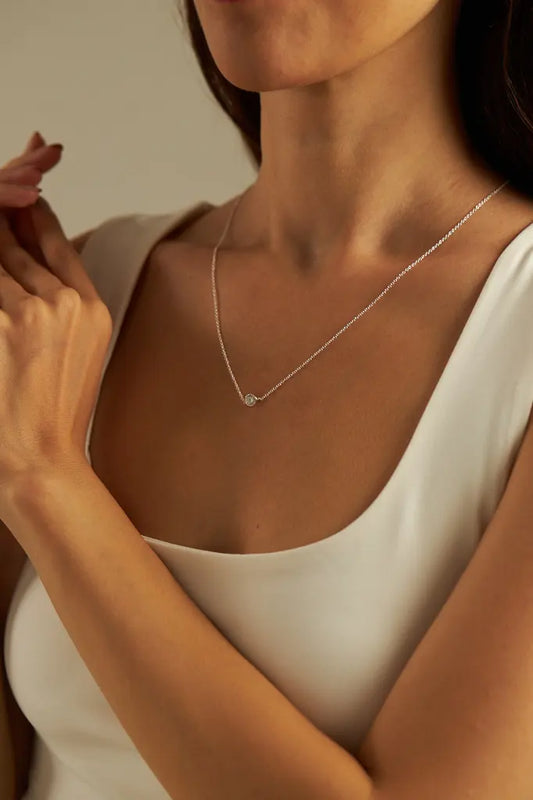 SINGLE CRYSTAL HALSKETTE