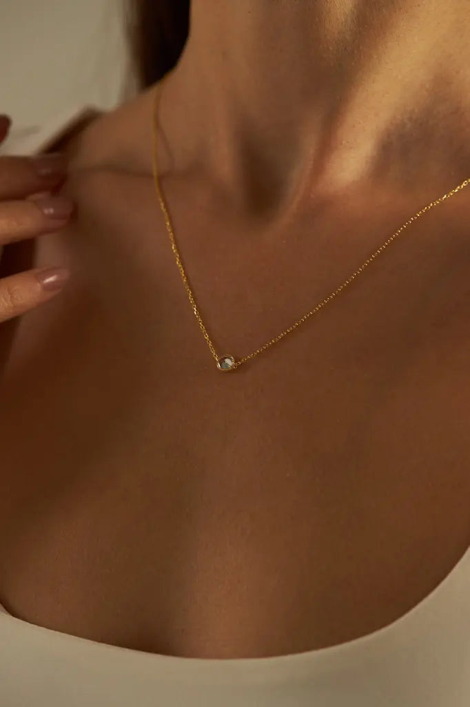 SINGLE CRYSTAL HALSKETTE