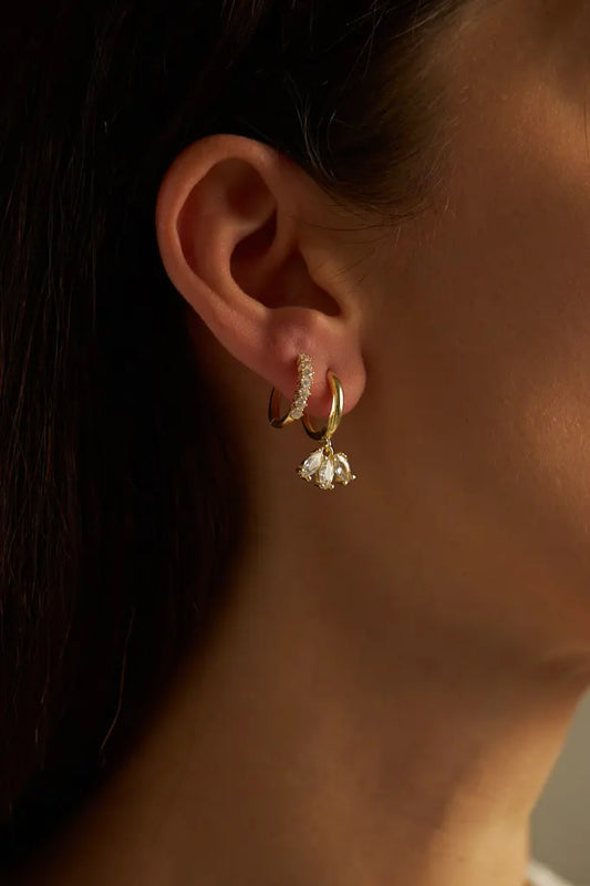 LOTUS HOOPS OHRSTECKER