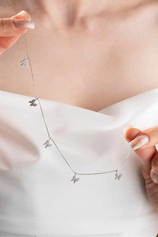 BUTTERFLY CHARMS HALSKETTE