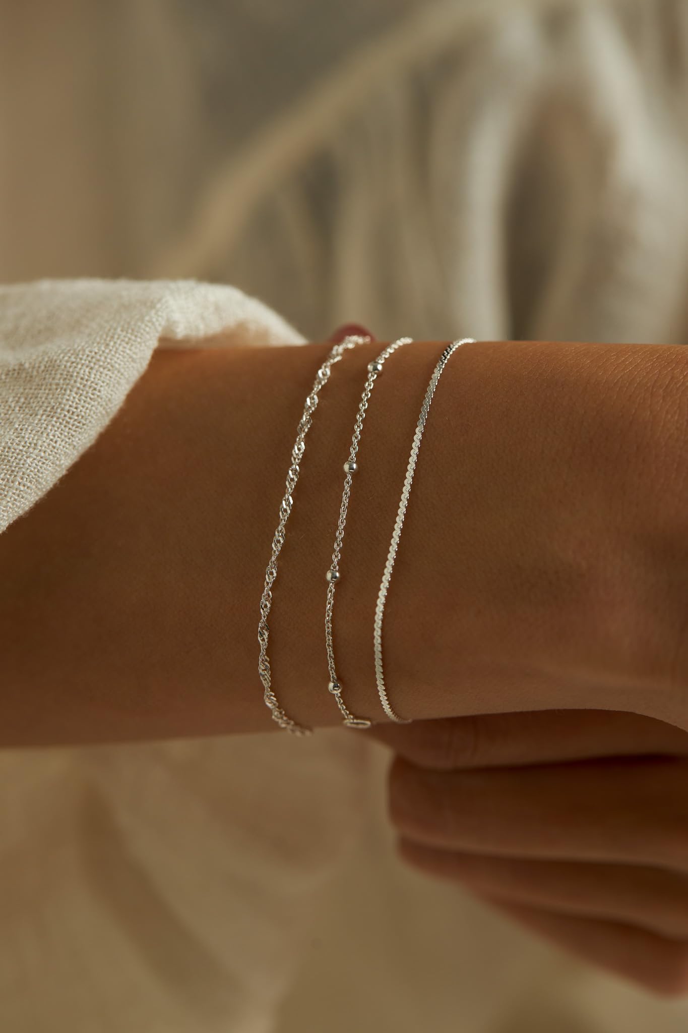 Singapur Armband 925 Sterling Silber Rosegold