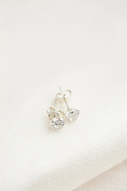 CRYSTAL STONE STUD EARRINGS