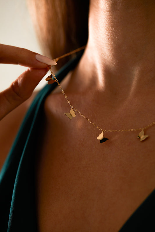 BUTTERFLY CHARMS KETTE