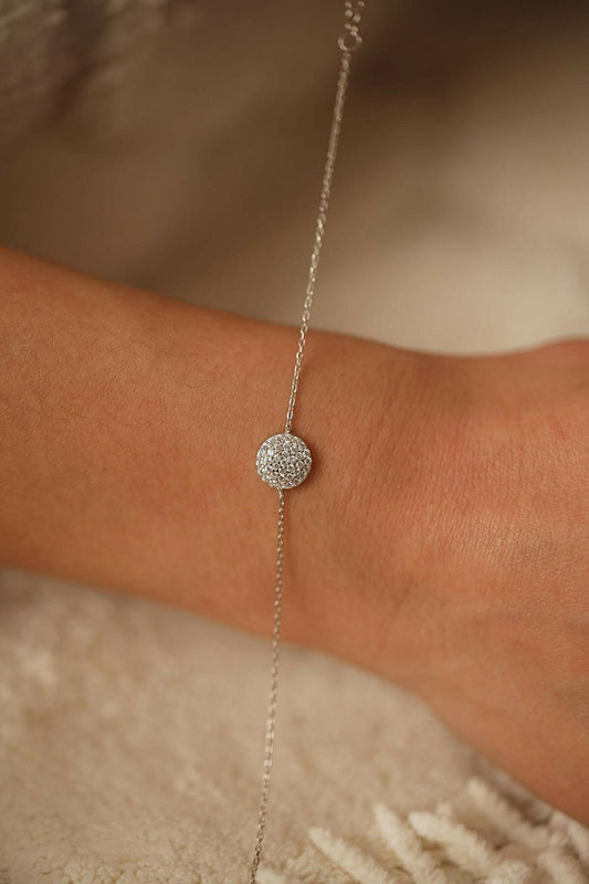 einzelstück armband plate silber