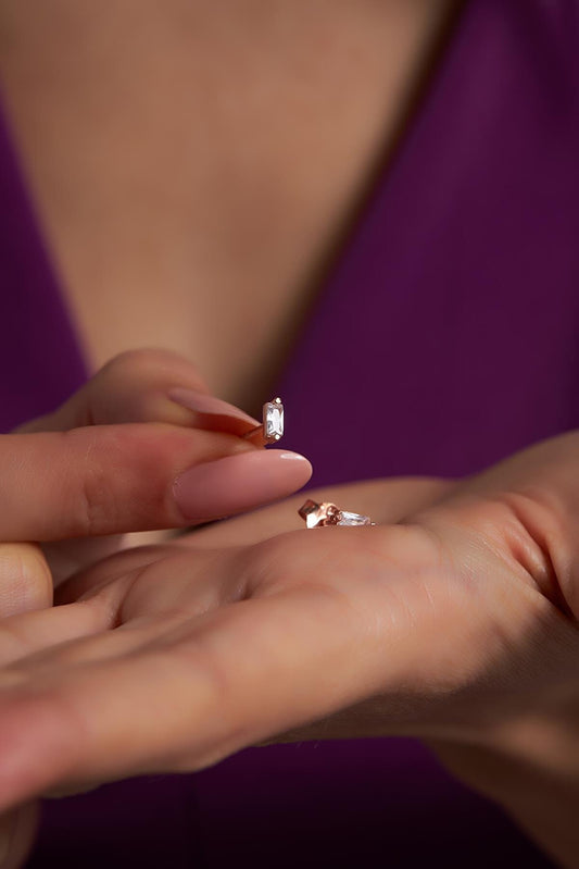 BAGUETTE GOLD OHRSTECKER