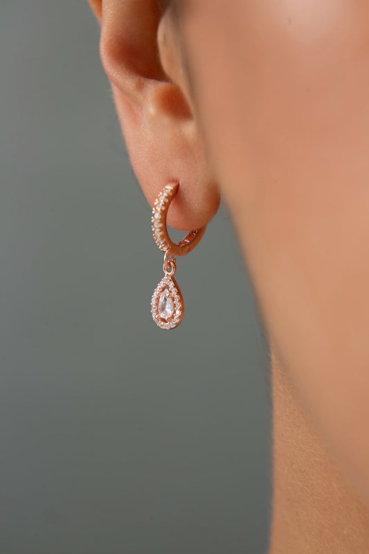 DROP ROSEGOLD OHRRINGE