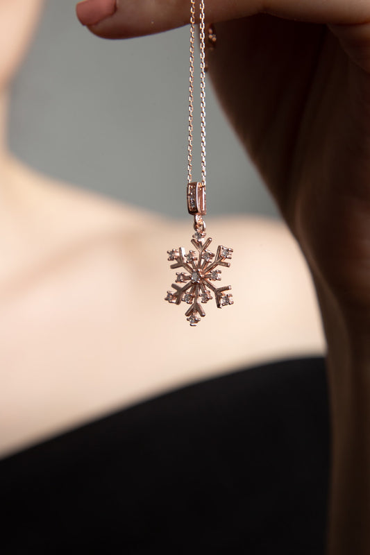 schneeflocke-kette-rosegold