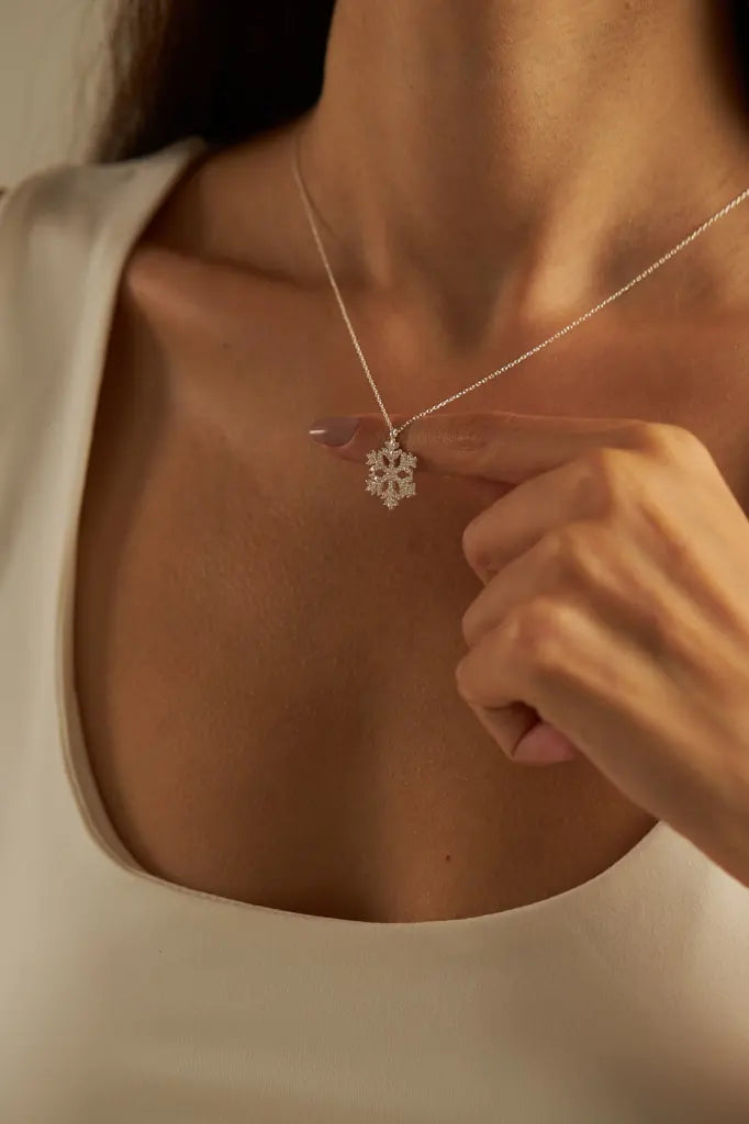 SNOWFLAKE SILVER KETTE