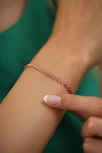 WOVEN ARMBAND ROSEGOLD