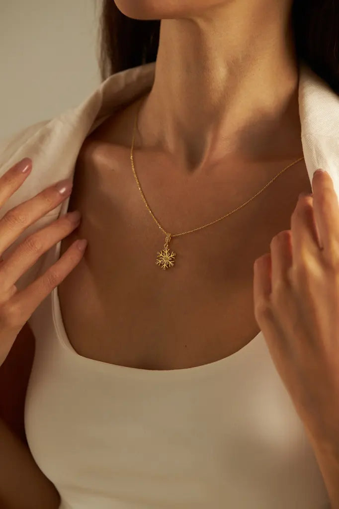 SNOW CRYSTAL GOLD KETTE