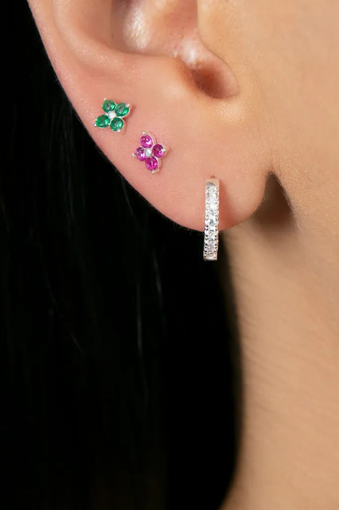 MINIMAL FLOWER OHRSTECKER