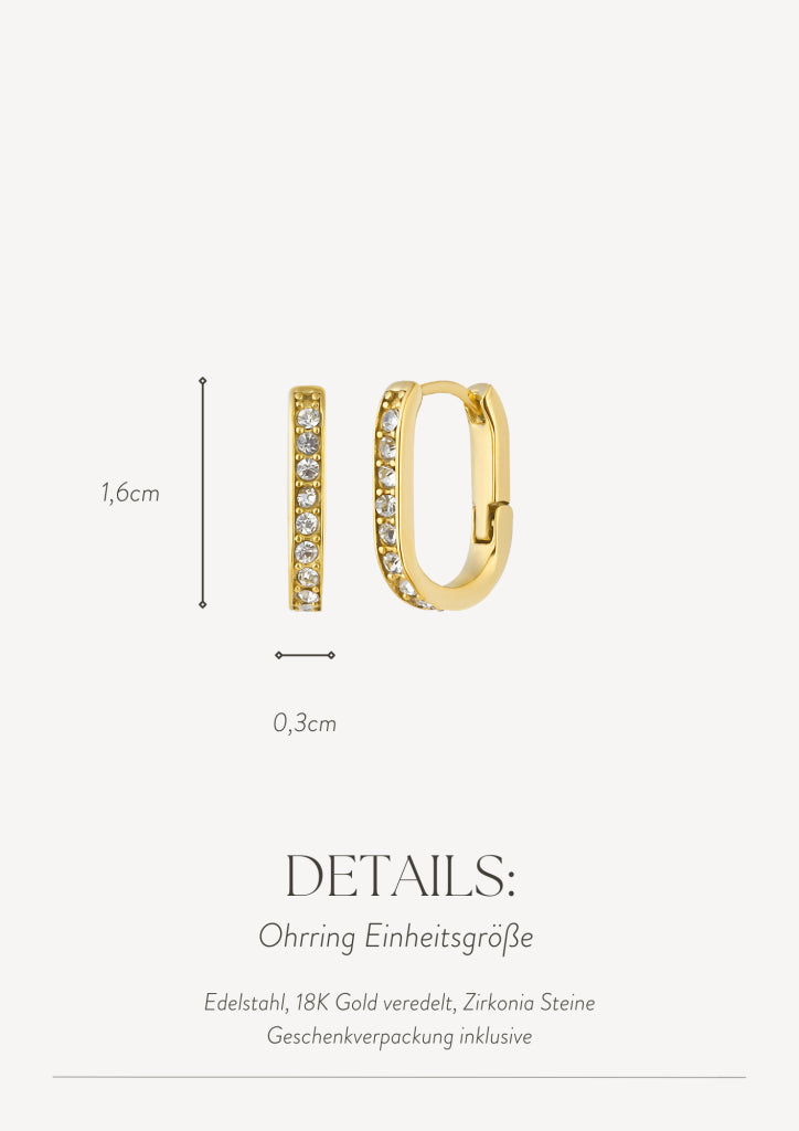 MINIMALIST OVALE HOOPS