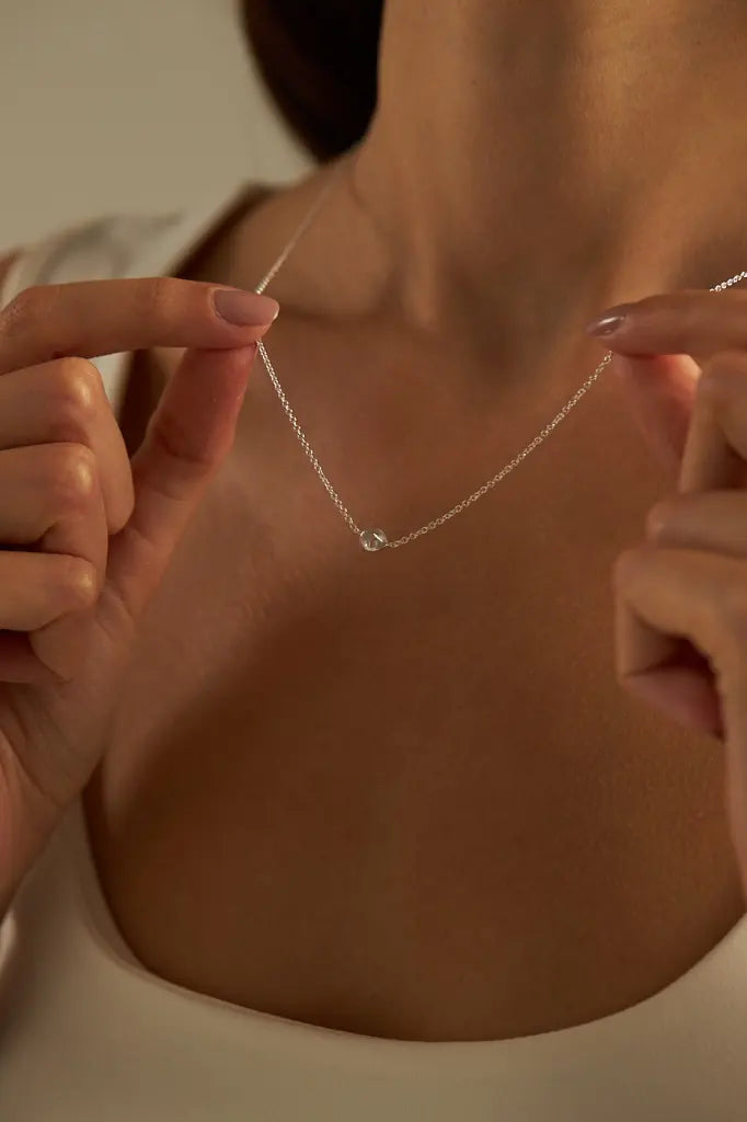 SINGLE CRYSTAL HALSKETTE