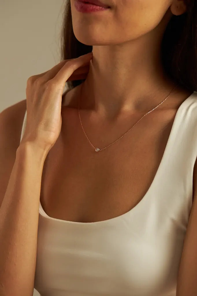 SINGLE CRYSTAL HALSKETTE