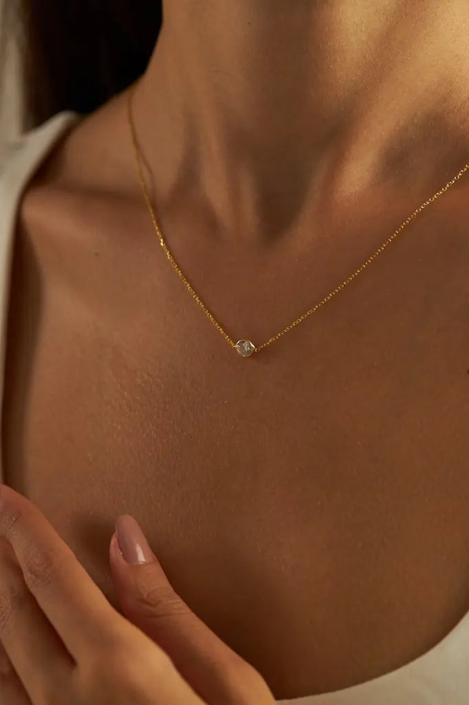 SINGLE CRYSTAL HALSKETTE