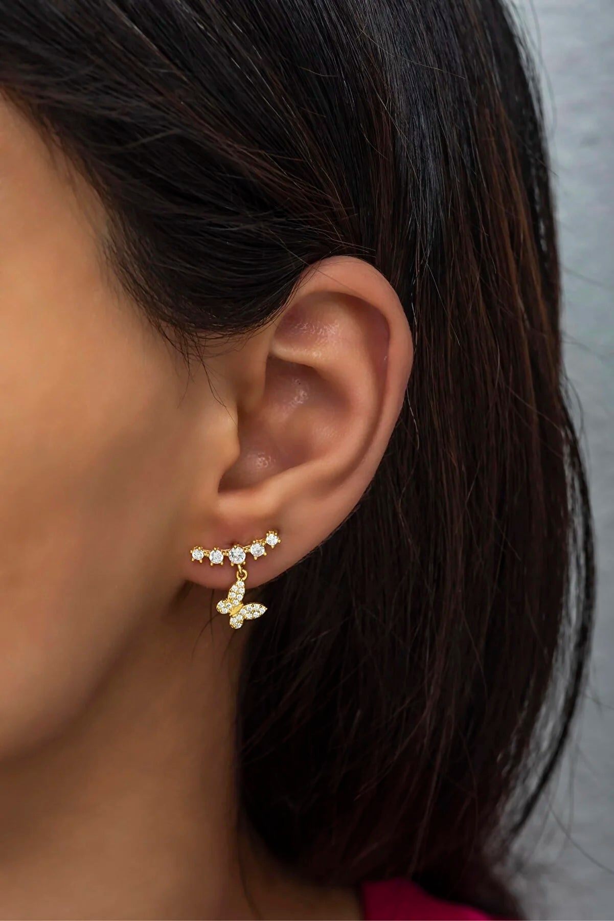 BUTTERFLY ROW OHRSTECKER