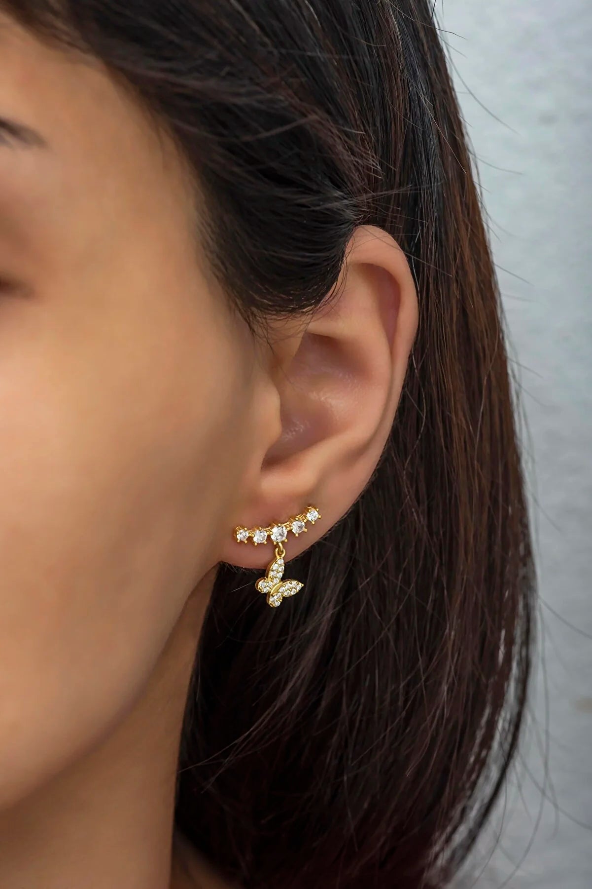 BUTTERFLY ROW OHRSTECKER