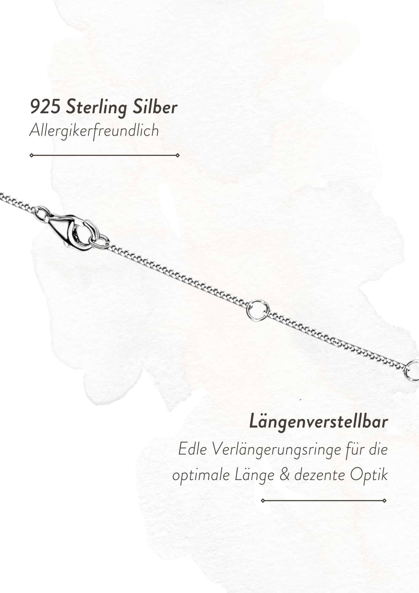 Panzerkette 45-50cm 925 Silber
