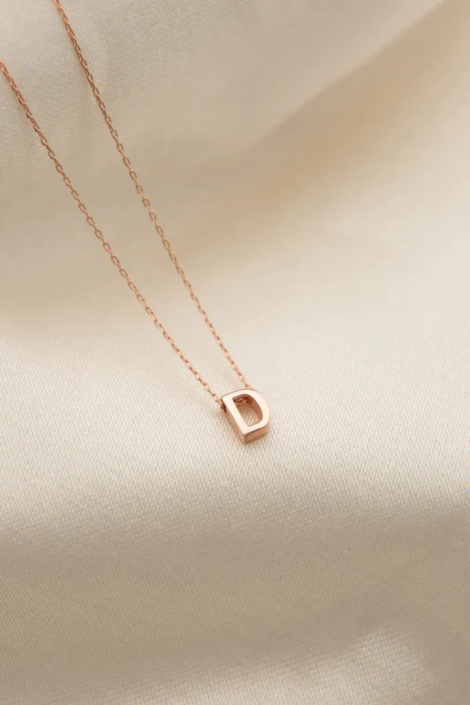 LETTER ROSEGOLD KETTE