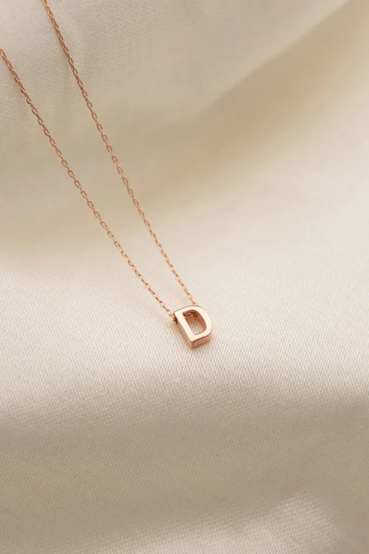 LETTER ROSEGOLD KETTE