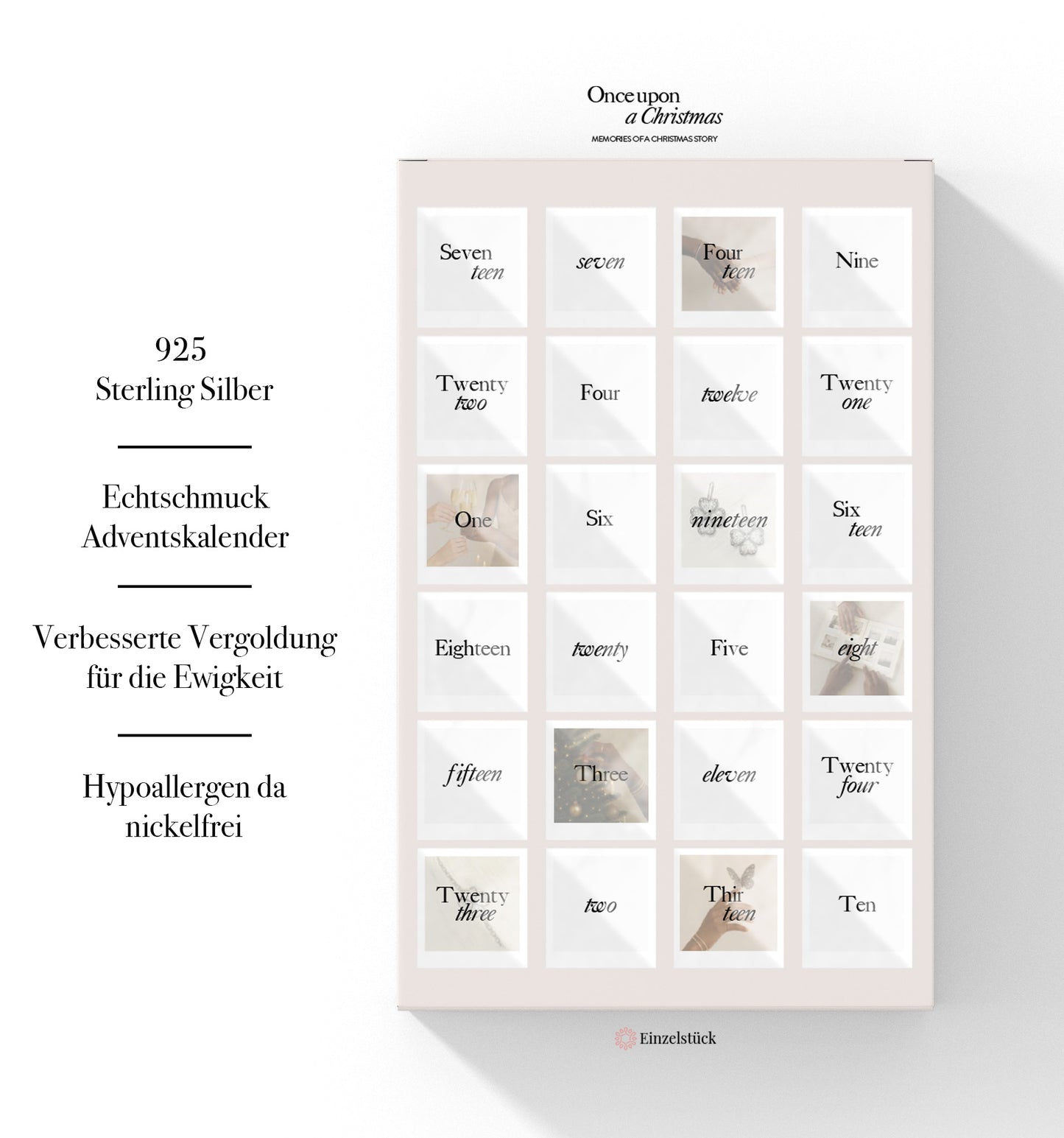Echtschmuck Adventskalender 2025 | 925 Sterling Silber – Einzelstück