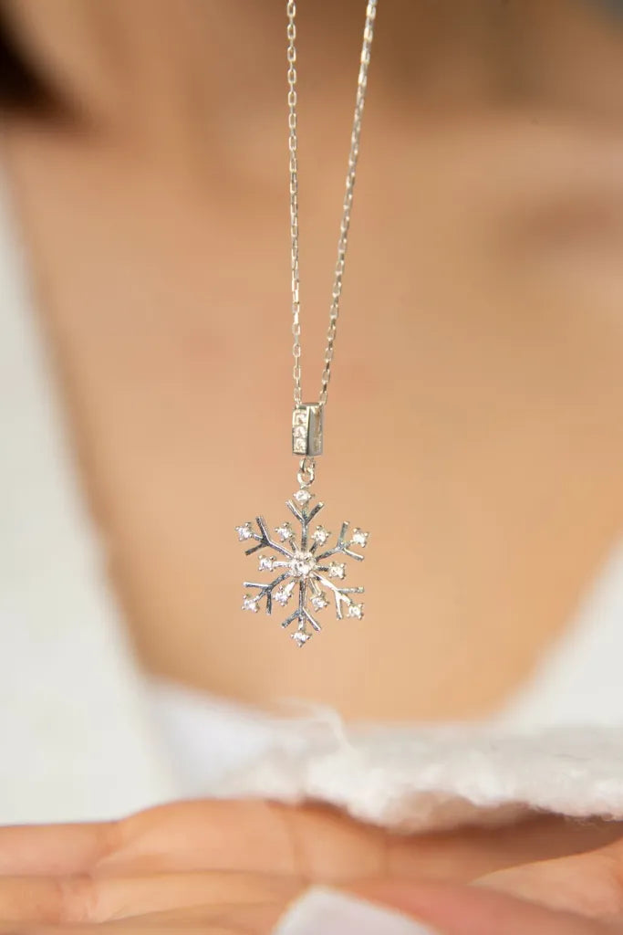 SNOW CRYSTAL SILBER KETTE