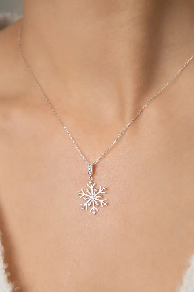 SNOW CRYSTAL SILBER KETTE