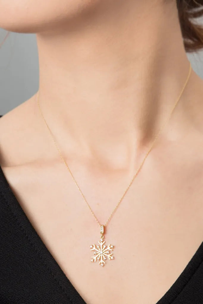 SNOW CRYSTAL GOLD KETTE