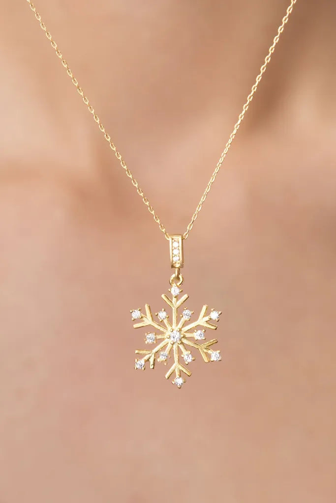 SNOW CRYSTAL GOLD KETTE