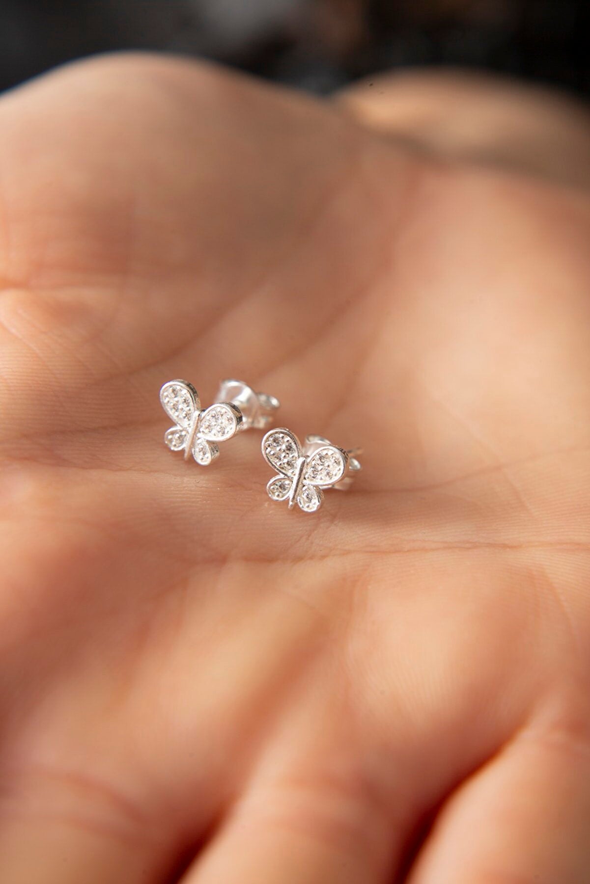 MINIMAL BUTTERFLY OHRSTECKER